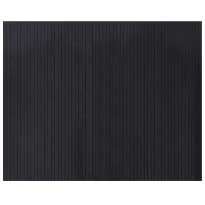 Rug Rectangular Black 80x100 cm Bamboo