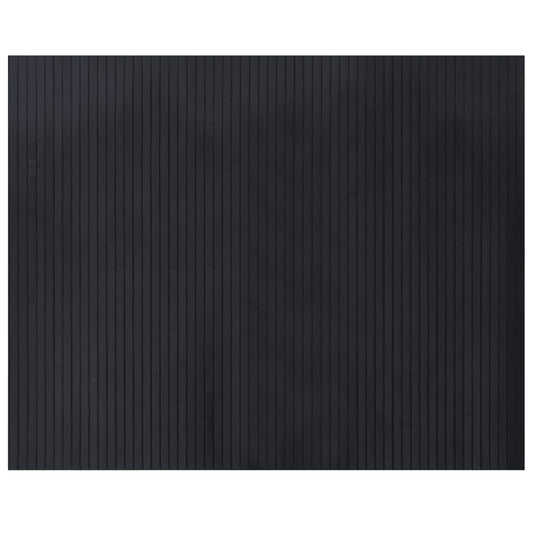 Rug Rectangular Black 80x100 cm Bamboo