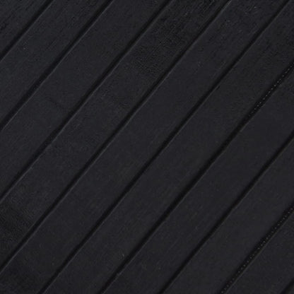 Rug Rectangular Black 80x100 cm Bamboo