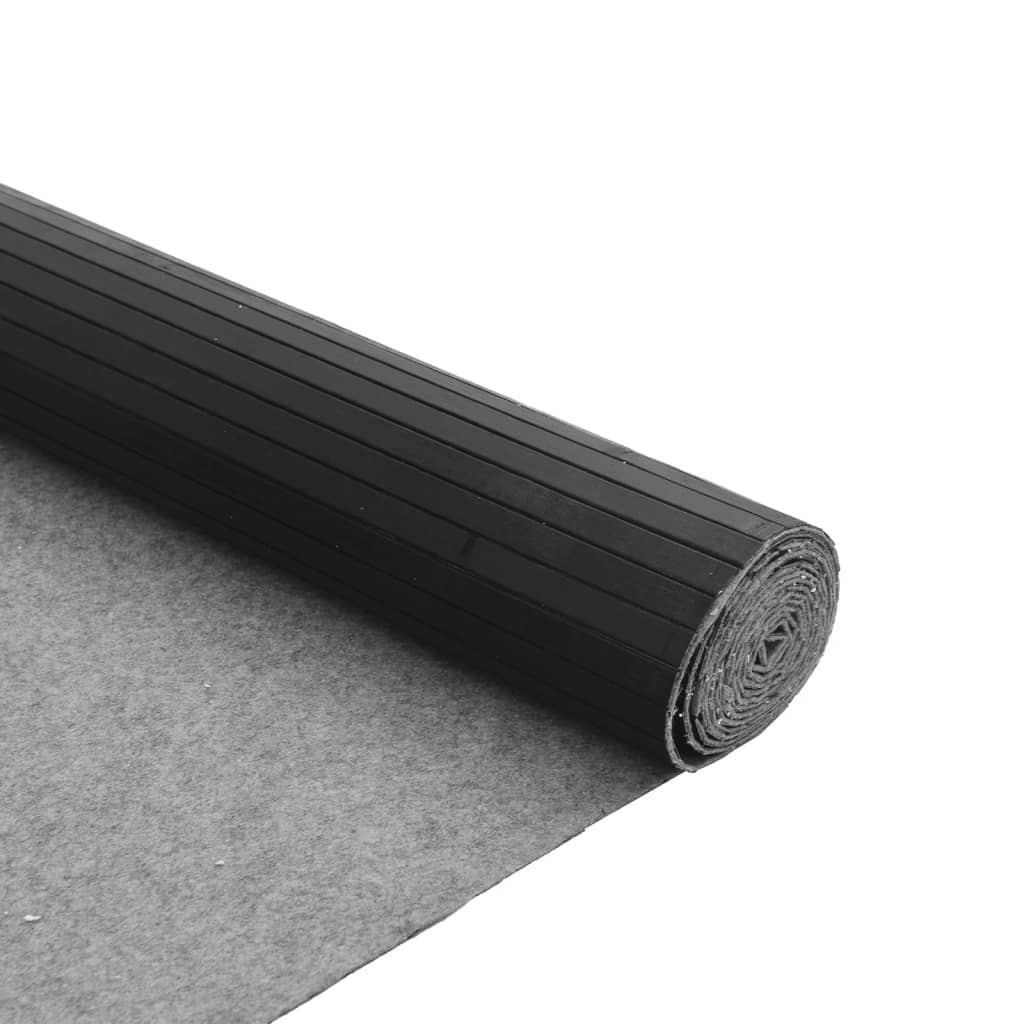 Rug Rectangular Grey 80x100 cm Bamboo