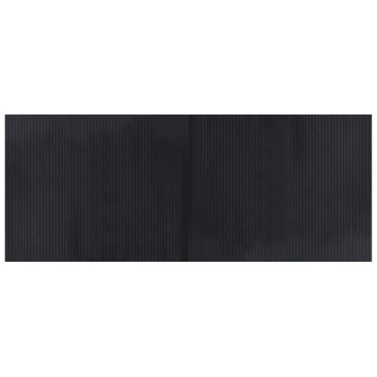 Rug Rectangular Black 80x200 cm Bamboo