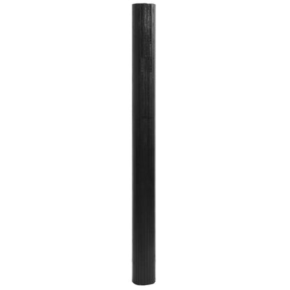 Rug Rectangular Black 80x200 cm Bamboo