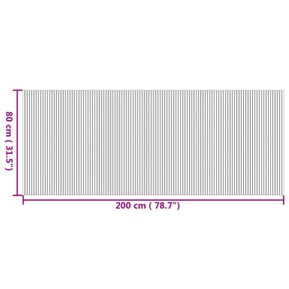 Rug Rectangular Nature 80x200 cm Bamboo