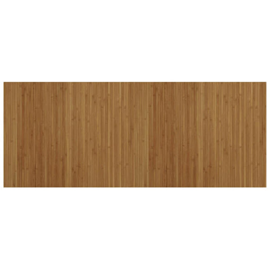 Rug Rectangular Brown 80x200 cm Bamboo