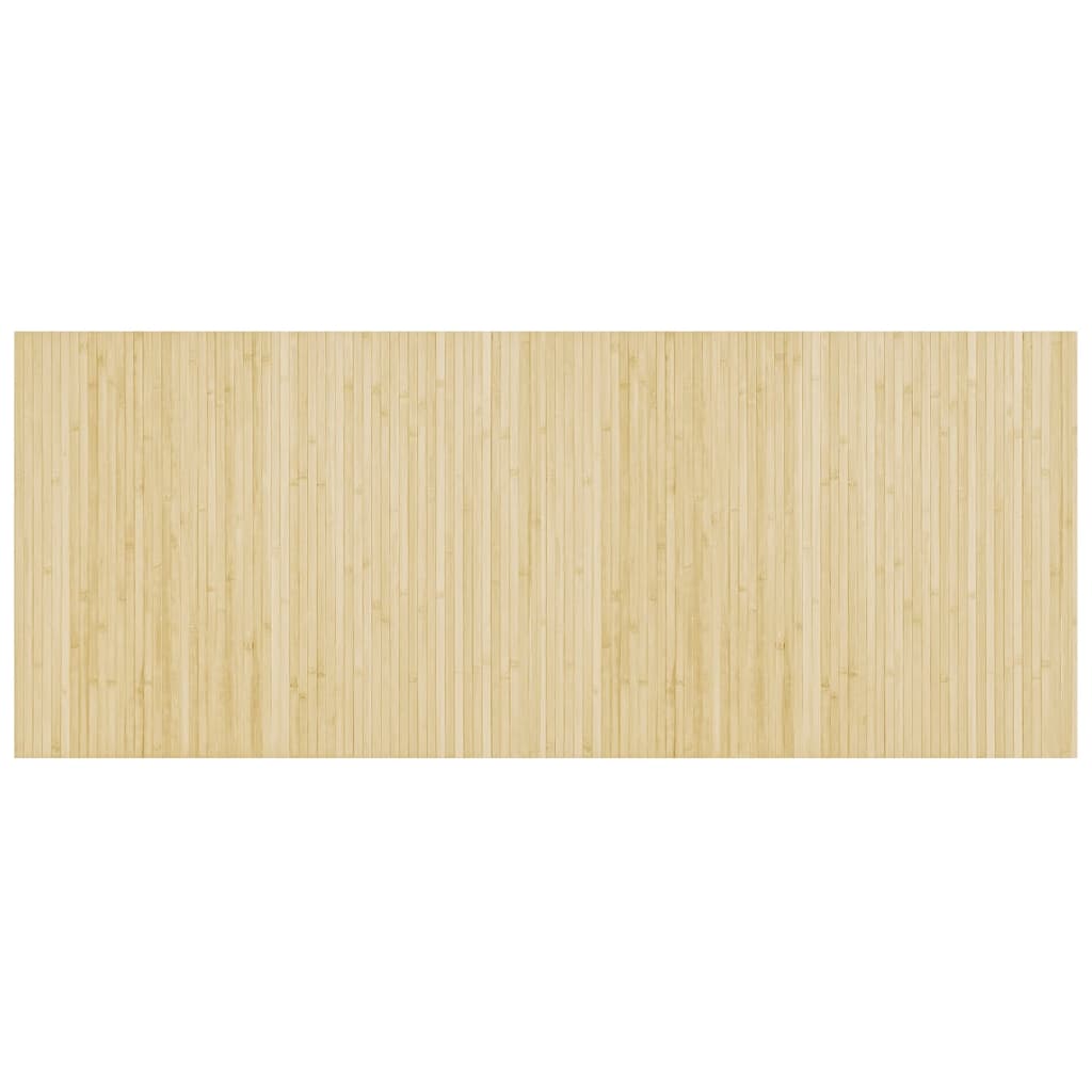 Rug Rectangular Light Nature 80x200 cm Bamboo