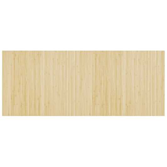 Rug Rectangular Light Nature 80x200 cm Bamboo