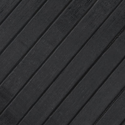 Rug Rectangular Grey 80x200 cm Bamboo