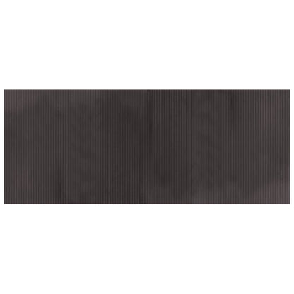 Rug Rectangular Dark Brown 80x200 cm Bamboo