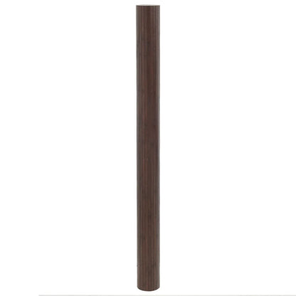 Rug Rectangular Dark Brown 80x200 cm Bamboo