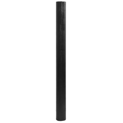Rug Rectangular Black 80x300 cm Bamboo