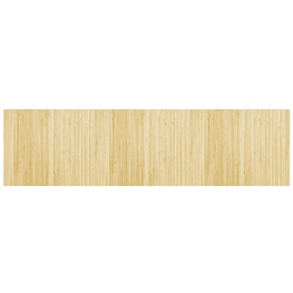 Rug Rectangular Light Nature 80x300 cm Bamboo