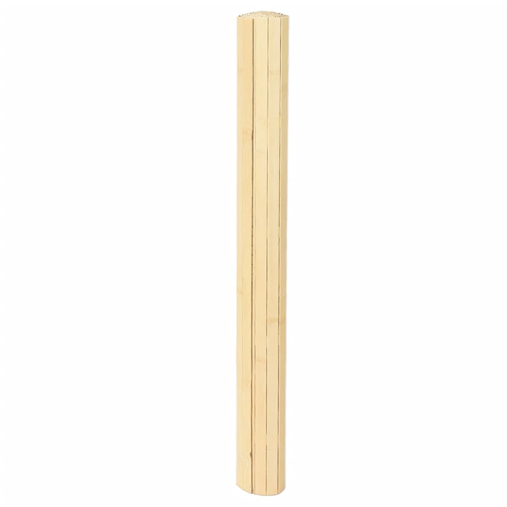 Rug Rectangular Light Nature 80x300 cm Bamboo