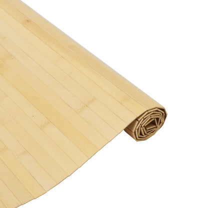 Rug Rectangular Light Nature 80x300 cm Bamboo