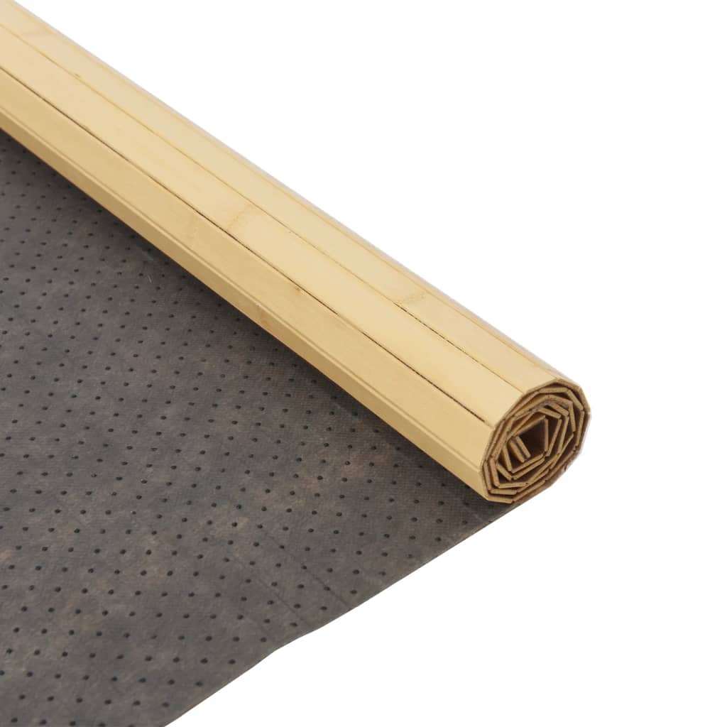 Rug Rectangular Light Nature 80x300 cm Bamboo