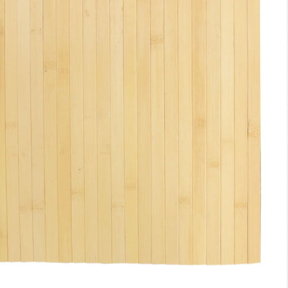 Rug Rectangular Light Nature 80x300 cm Bamboo