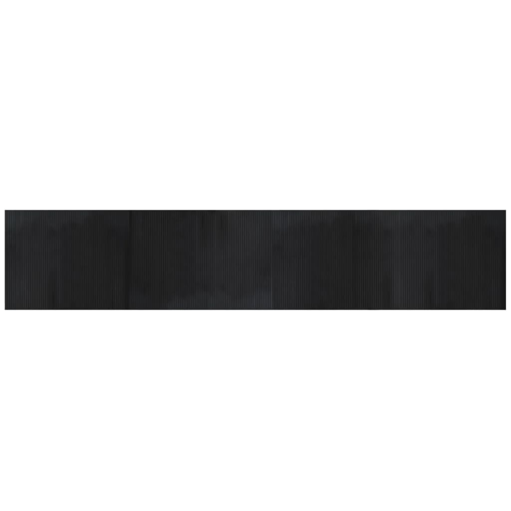 Rug | Black | Bamboo, Polypropylene | Large | Rug | Rectangular | Modern