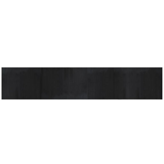 Rug | Black | Bamboo, Polypropylene | Large | Rug | Rectangular | Modern