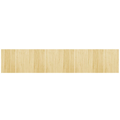 Rug Rectangular Light Nature 80x400 cm Bamboo