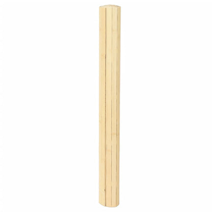 Rug Rectangular Light Nature 80x400 cm Bamboo
