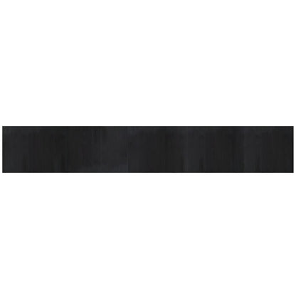 Rug | Black | Bamboo, Polypropylene | 80x500 cm | Non-slip | Rug