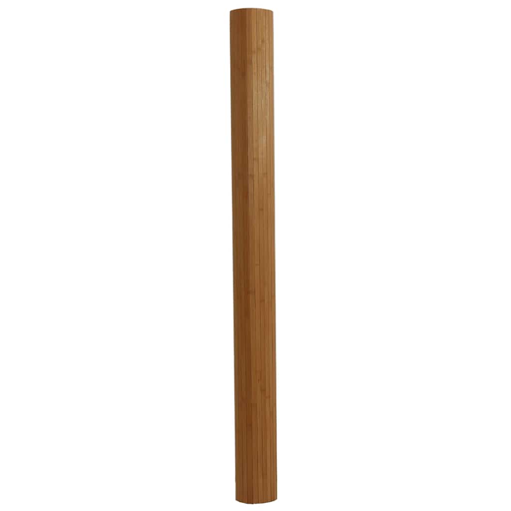 Rug Rectangular Brown 80x500 cm Bamboo
