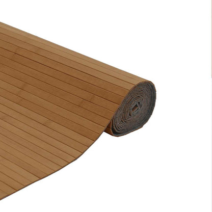 Rug Rectangular Brown 80x500 cm Bamboo