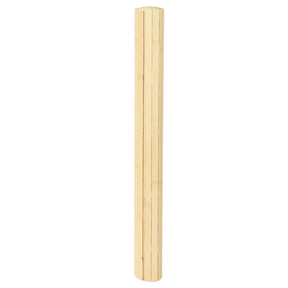 Rug Rectangular Light Nature 80x500 cm Bamboo