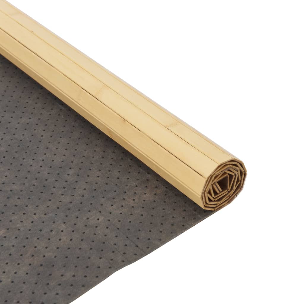 Rug Rectangular Light Nature 80x500 cm Bamboo
