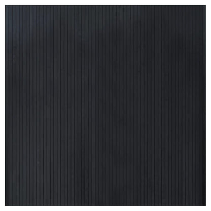 Rug Square Black 100x100 cm Bamboo