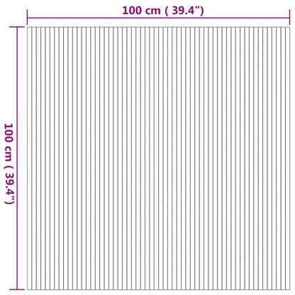 Rug Square Nature 100x100 cm Bamboo