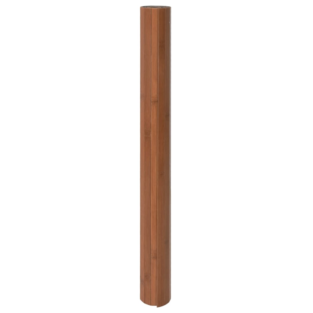 Rug Square Brown 100x100 cm Bamboo