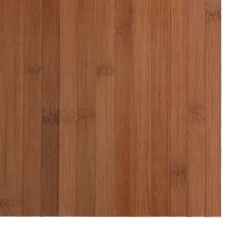 Rug Square Brown 100x100 cm Bamboo