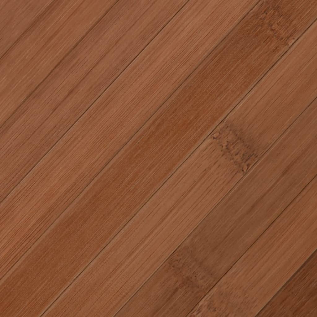 Rug Square Brown 100x100 cm Bamboo