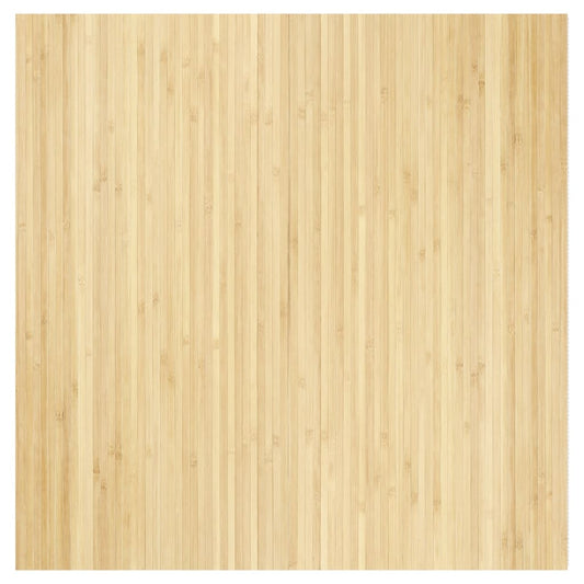 Rug Square Light Nature 100x100 cm Bamboo