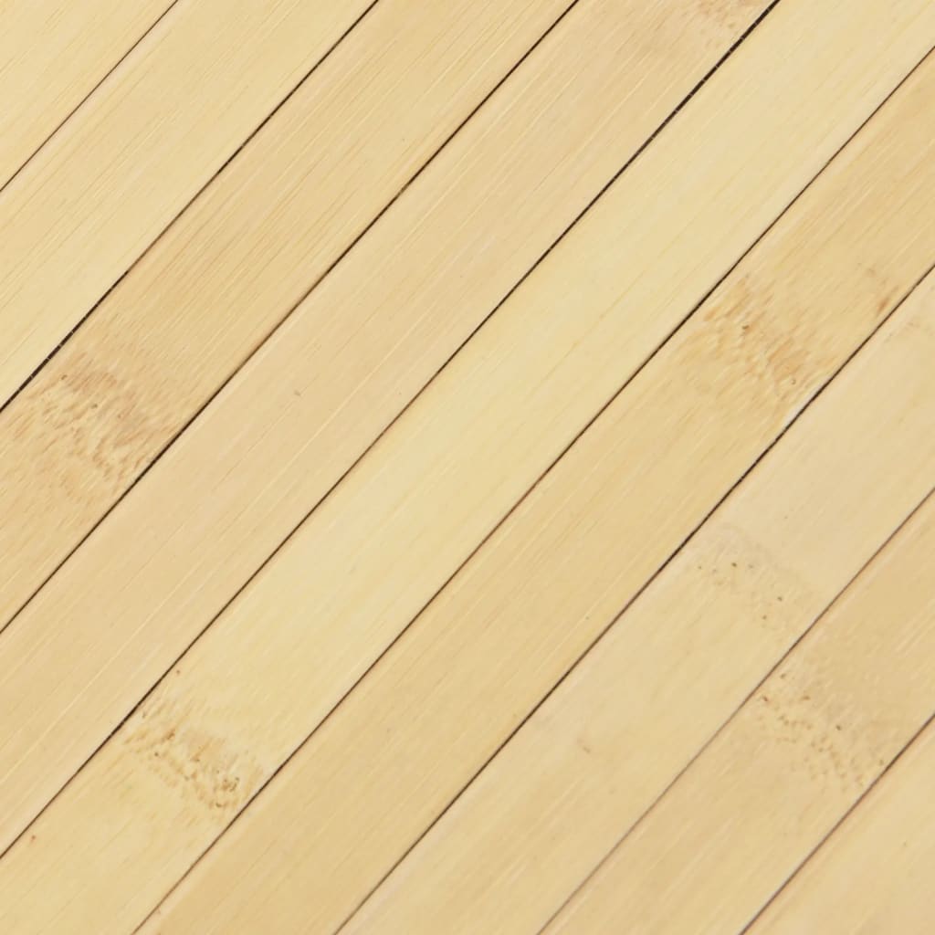Rug Square Light Nature 100x100 cm Bamboo