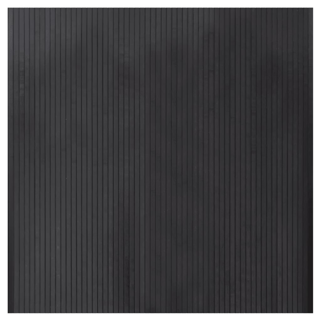 Rug Square Grey 100x100 cm Bamboo