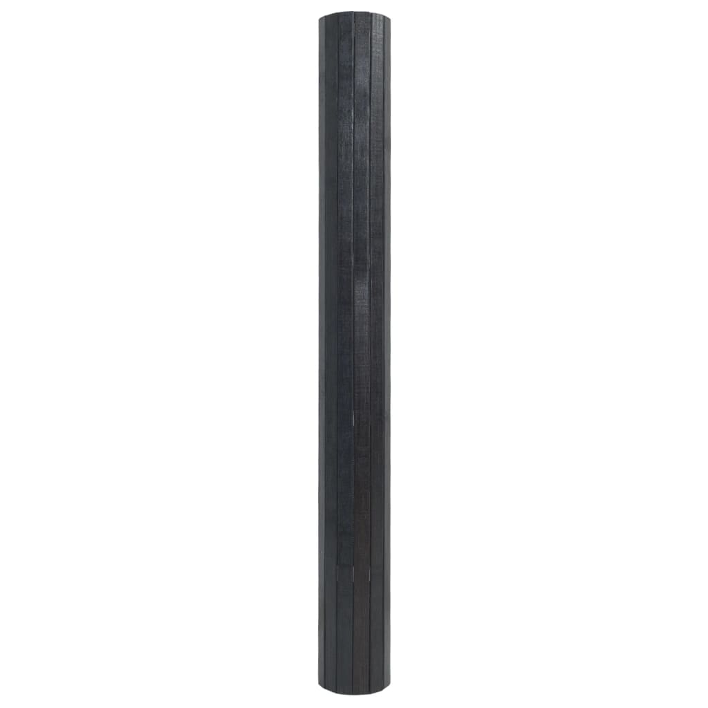 Rug Square Grey 100x100 cm Bamboo