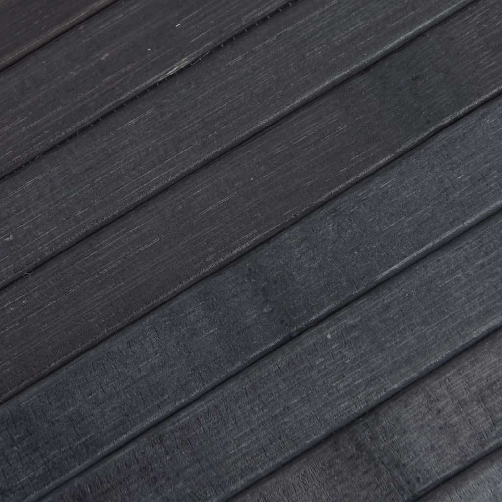 Rug Square Grey 100x100 cm Bamboo