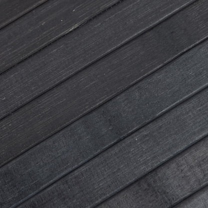 Rug Square Grey 100x100 cm Bamboo
