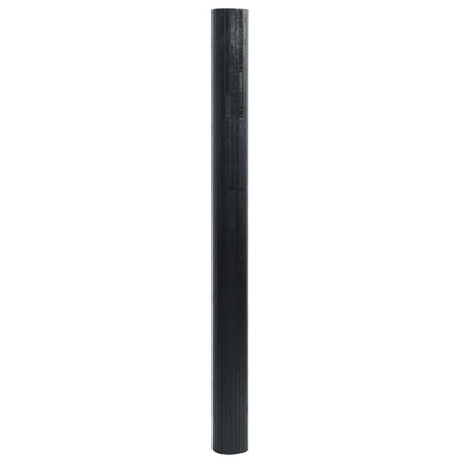 Rug Rectangular Black 100x200 cm Bamboo