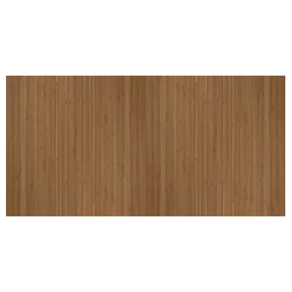 Rug Rectangular Brown 100x200 cm Bamboo