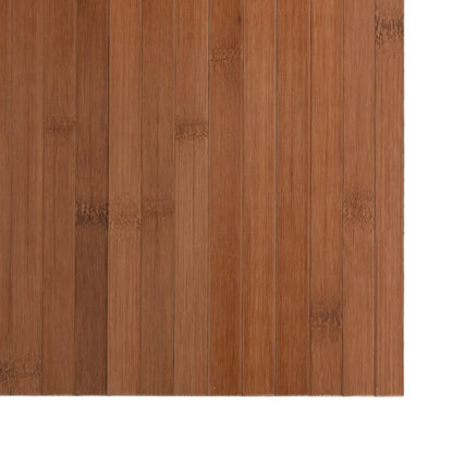 Rug Rectangular Brown 100x200 cm Bamboo