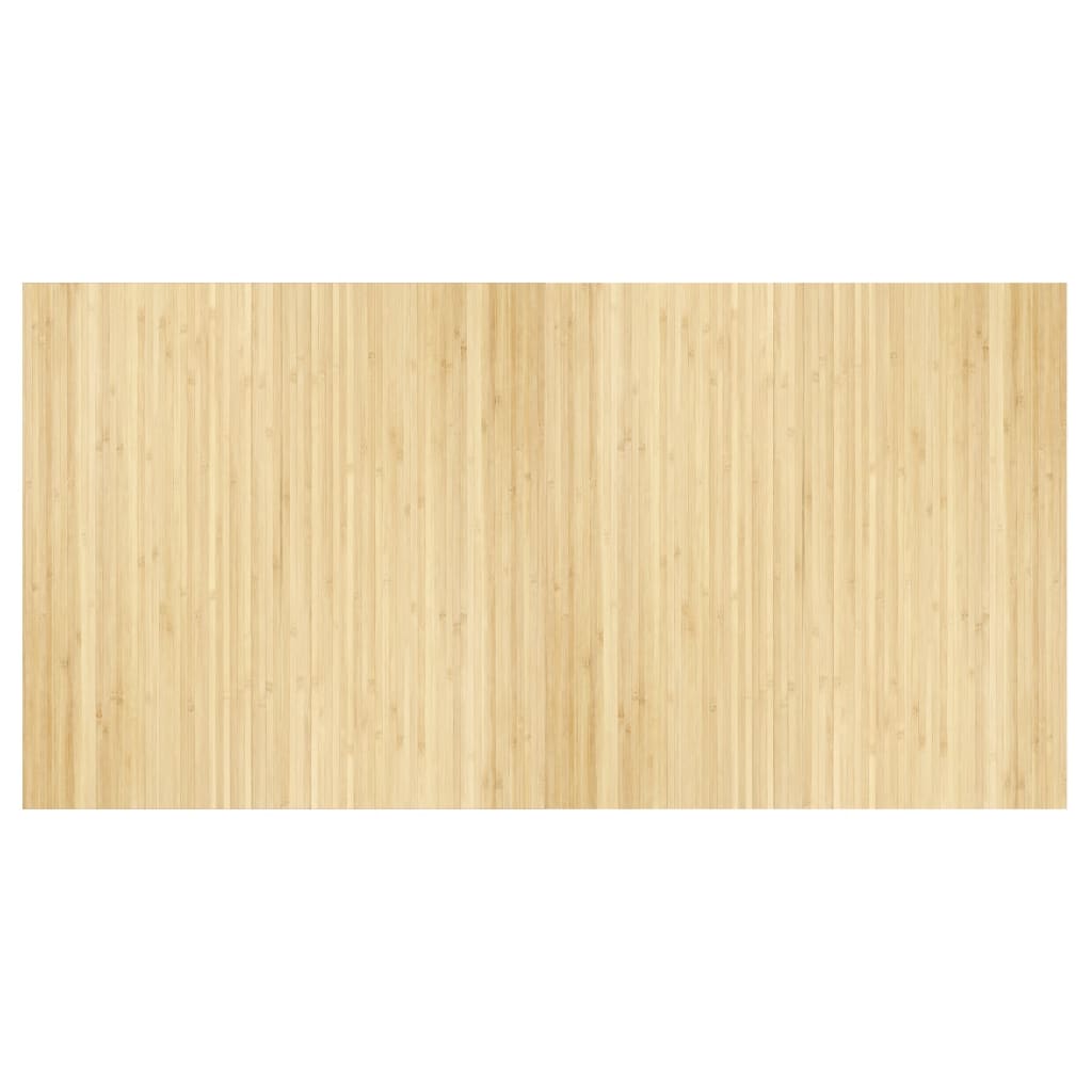 Rug Rectangular Light Nature 100x200 cm Bamboo