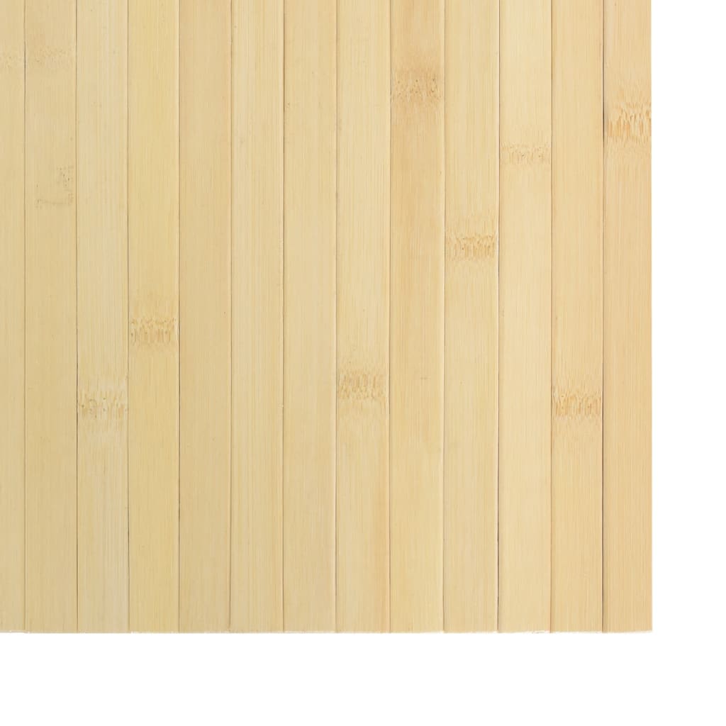 Rug Rectangular Light Nature 100x200 cm Bamboo