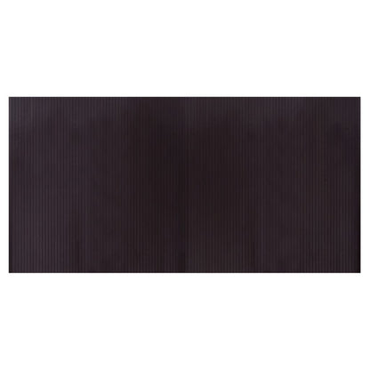 Rug Rectangular Dark Brown 100x200 cm Bamboo