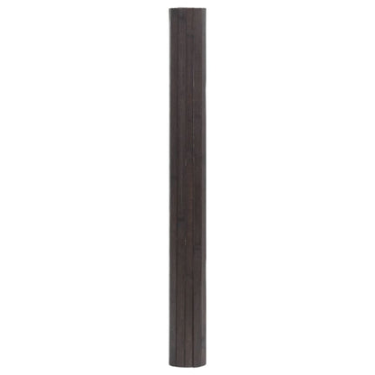 Rug Rectangular Dark Brown 100x200 cm Bamboo