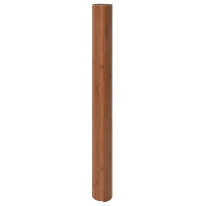 Rug Rectangular Brown 100x300 cm Bamboo