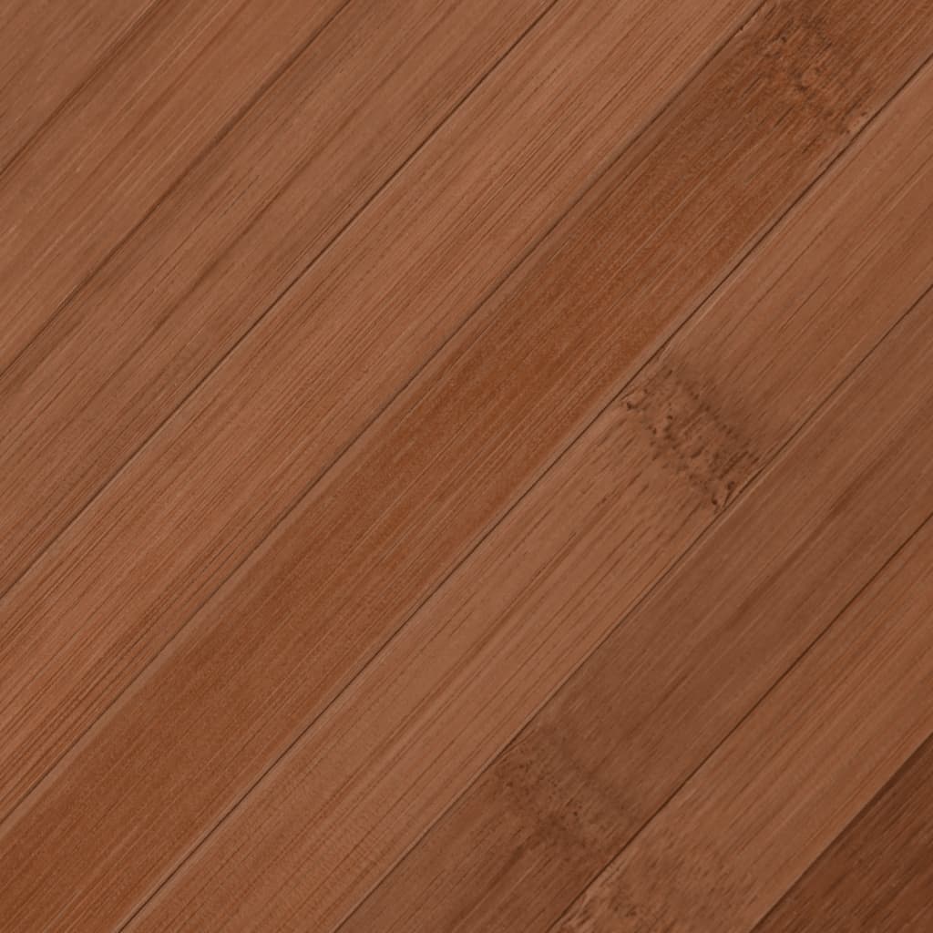 Rug Rectangular Brown 100x300 cm Bamboo