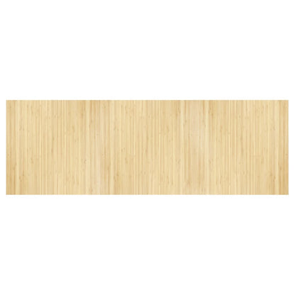 Rug Rectangular Light Nature 100x300 cm Bamboo