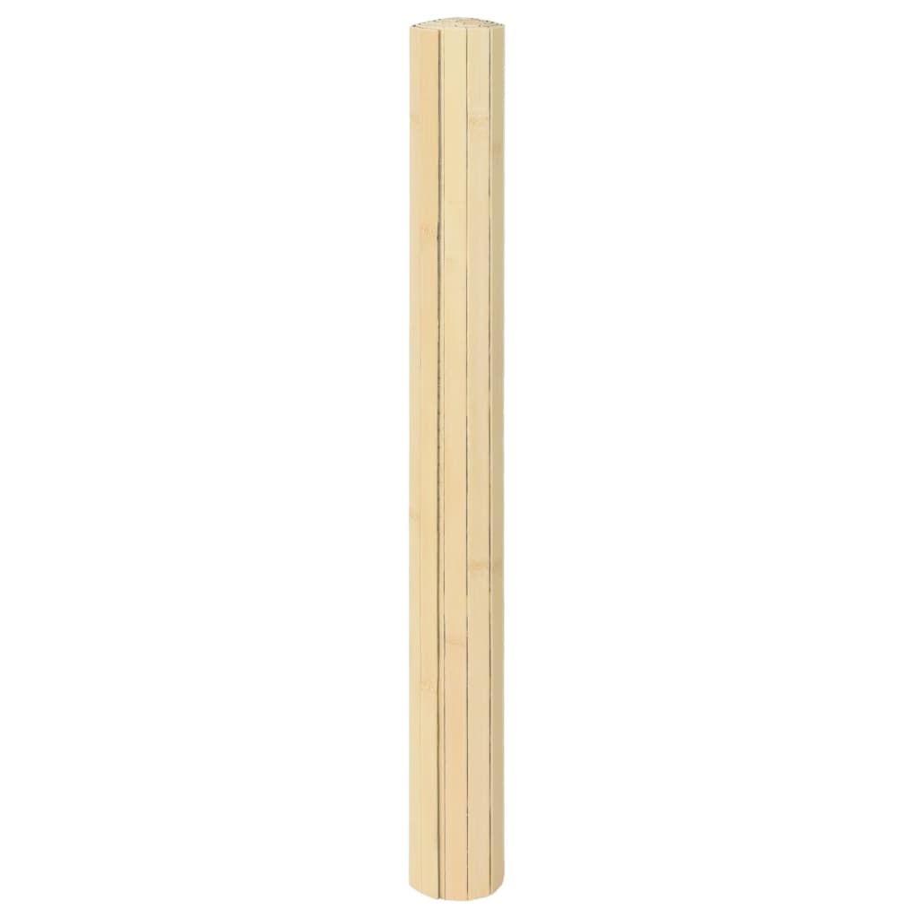 Rug Rectangular Light Nature 100x300 cm Bamboo